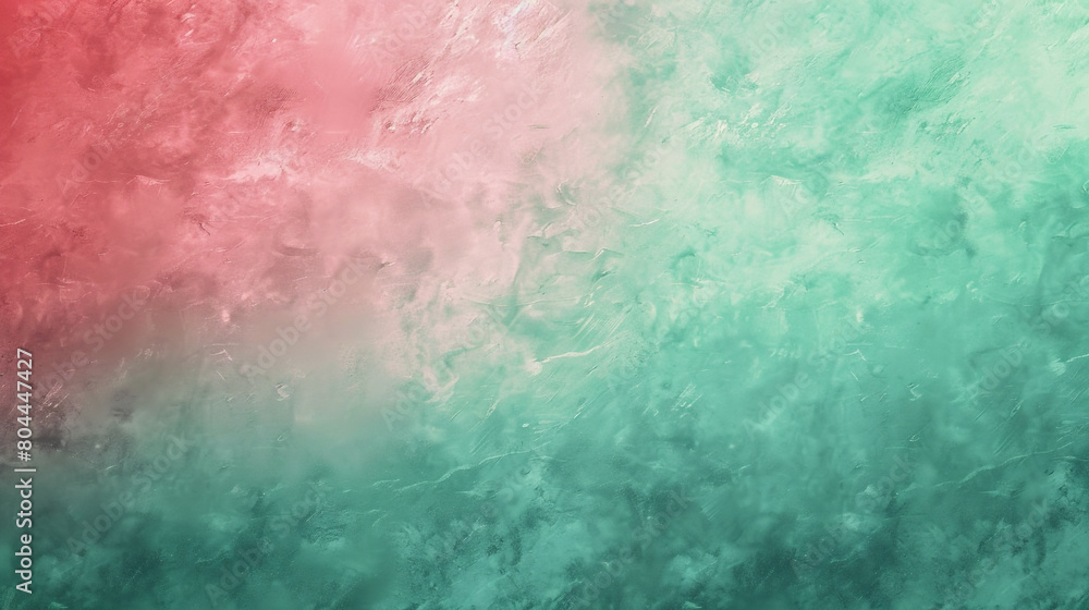 soothing horizontal gradient of rose red and mint green, ideal for an elegant abstract background