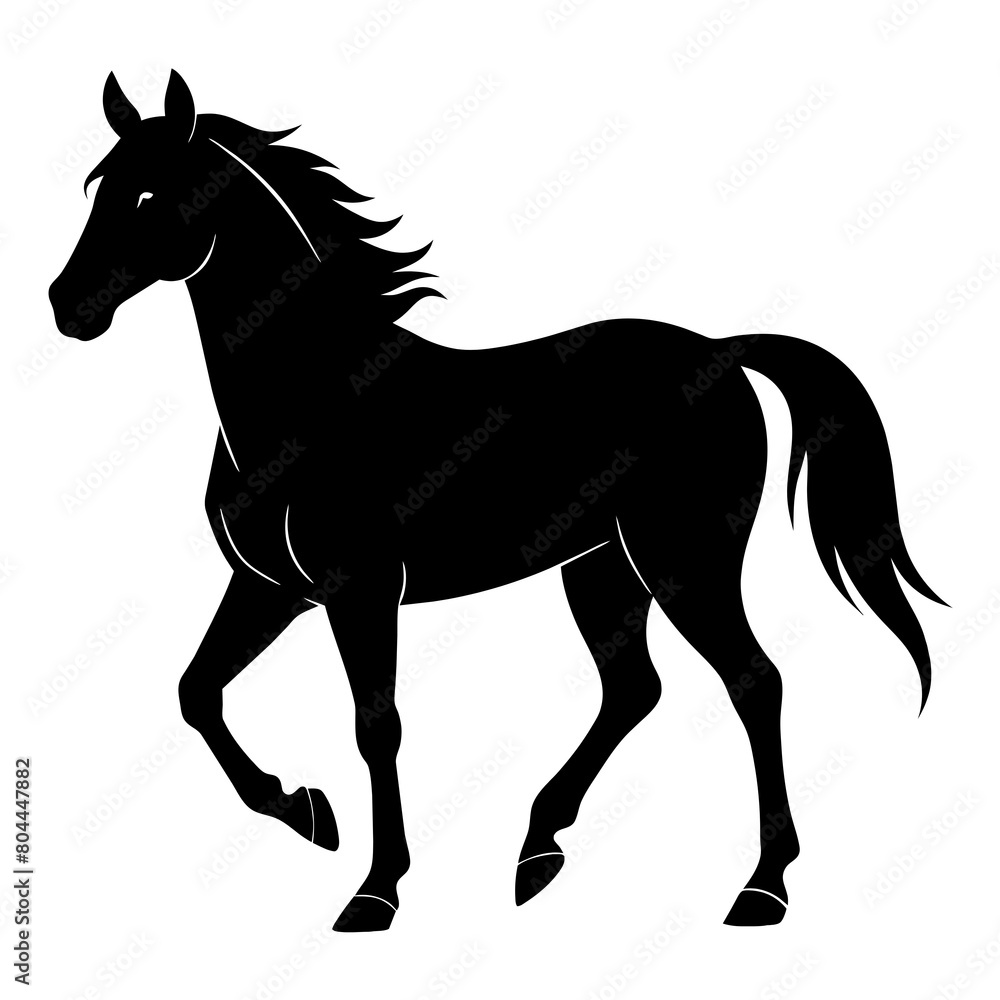 Obraz premium silhouette of a horse