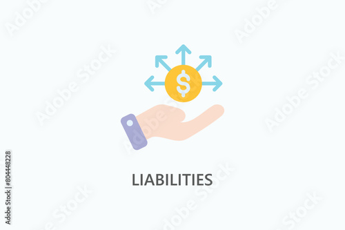 Liabilities Vector, Icon Or Logo Sign Symbol Illustration 
