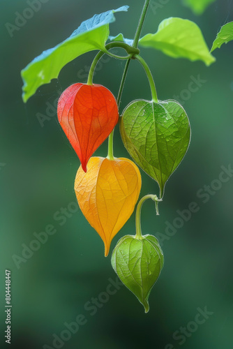 Heart Shaped Leaves Hanging From Tree photo