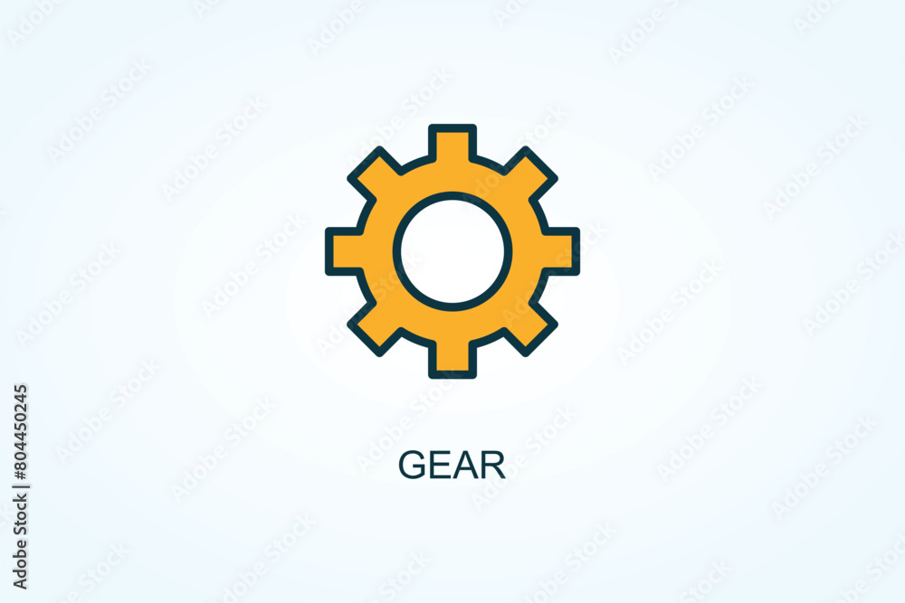 Gear Vector, Icon Or Logo Sign Symbol Illustration Gear Vector, Icon Or Logo Sign Symbol Illustration