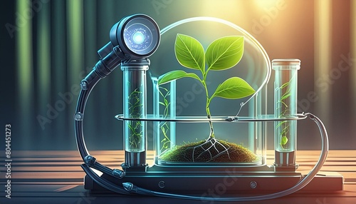 plant in a laboratory