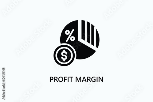 Profit Margin Vector, Icon Or Logo Sign Symbol Illustration 
