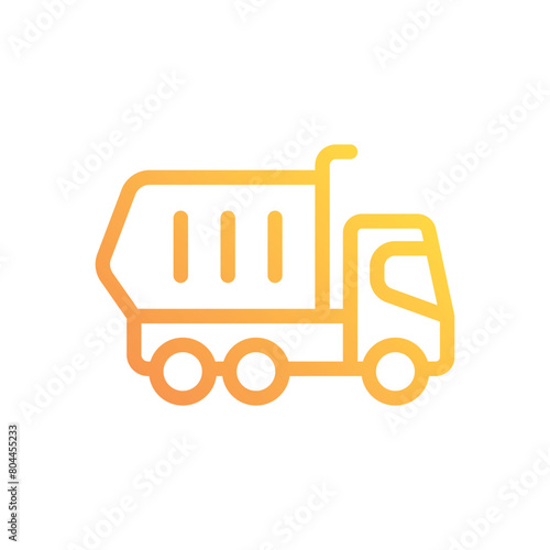 Dumping Truck vector icon