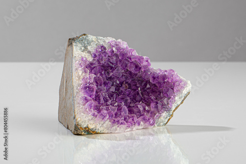 Close up of amethyst crystal stone