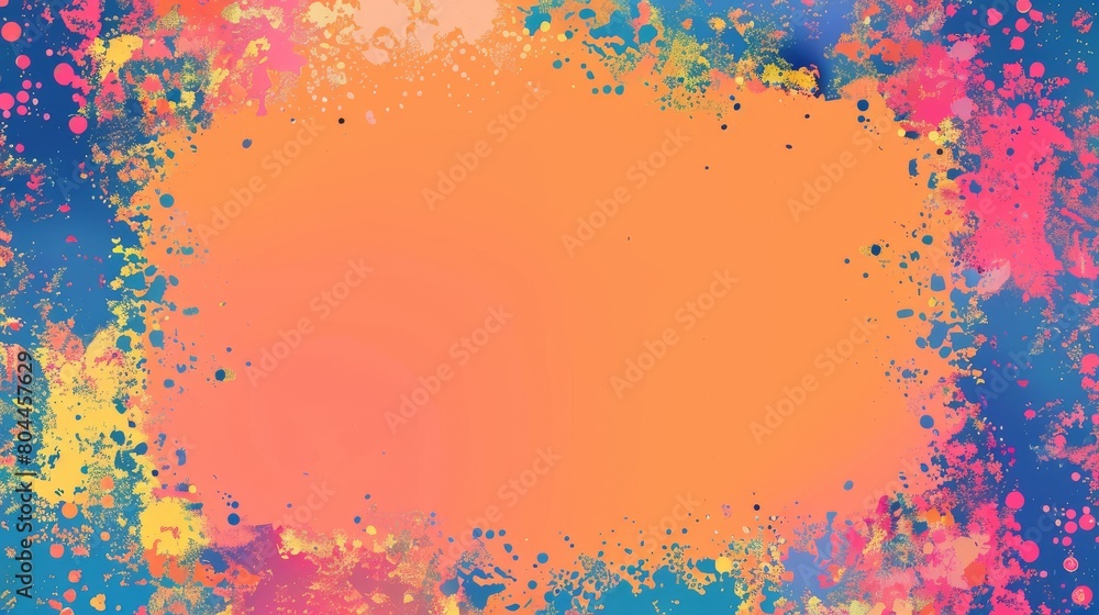 Graphic Background with Patterned Border