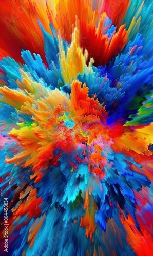 A vibrant explosion of colors in a dynamic abstract background , Background Image For Website © Pic Hub