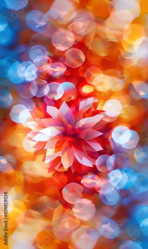 Abstract exploration of a kaleidoscope of colors to evoke joy and excitement, Background Image For Website