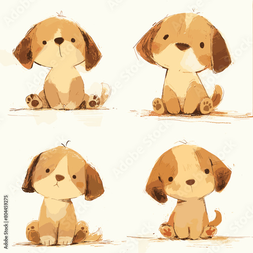 set of puppies