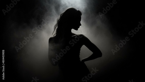 silhouette of a woman
