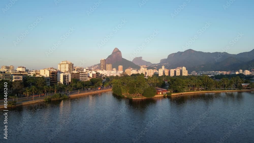 Aerial View of Ipanema and Leblon Districts in Rio de Janeiro City Aerial View of Ipanema and Leblon Districts in Rio de Janeiro City
