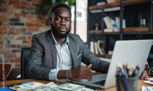 A young entrepreneur making...