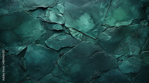Painted Beautiful Dark Green Colors With Marbled Stone Texture Background