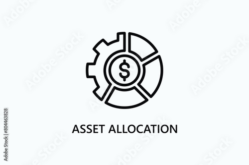 Asset Allocation Vector  Icon Or Logo Sign Symbol Illustration  