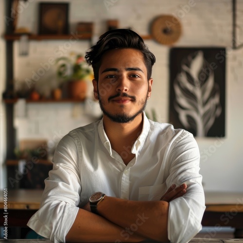 A young entrepreneur making...