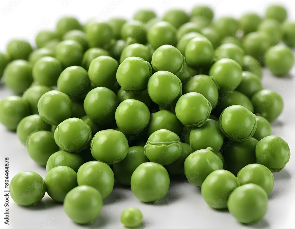 fresh green peas isolated on a white background Generated AI, fresh green peas isolated on a white background Generated AI,