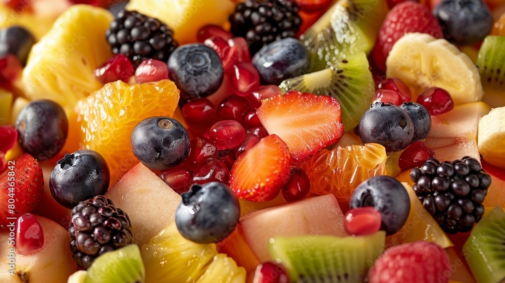 Craft an image of a tantalizing mixed fruit salad Craft an image of a tantalizing mixed fruit salad