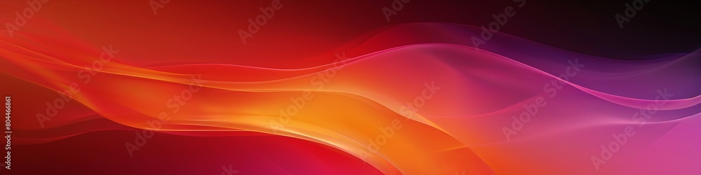 Obraz premium abstract background with colorful wavy shapes on a light purple and orange gradient background, in a modern minimalist style, with soft lighting, an elegant composition