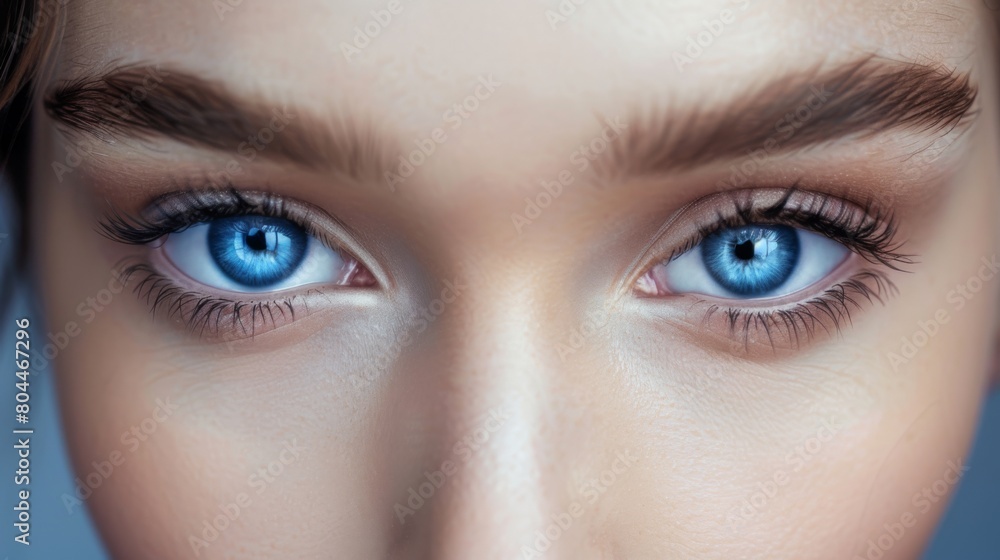 Obraz premium Close-Up of Woman's Striking Eyes