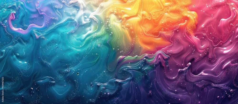 Vibrant Rainbow Background With Water Droplets Vibrant Rainbow Background With Water Droplets