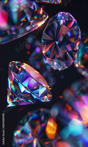 Dynamic composition of overlapping diamonds  creating visual movement   Background Image For Website