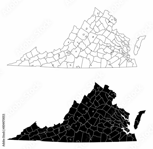 Virginia administrative maps