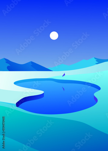  In the extremely barren north, there is a dark sea, which is the Heavenly Pond. There is a fish there, which is several thousand li in breadth