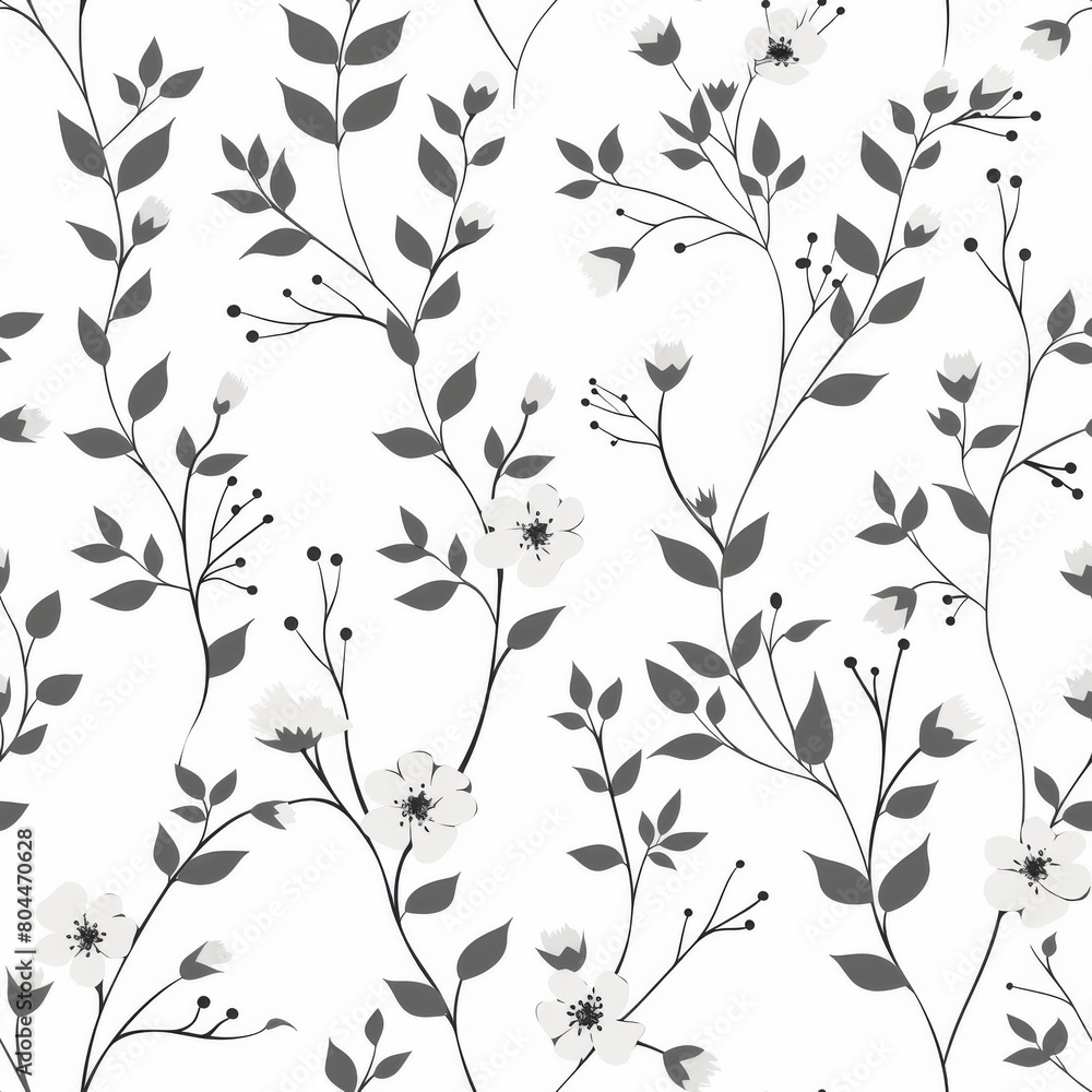 Simple Seamless Minimalist Lineart Wedding Pattern with Floral Bouquets and Vines
Simple Seamless Minimalist Lineart Wedding Pattern with Floral Bouquets and Vines