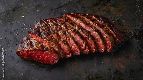 a slice of grilled tri-tip