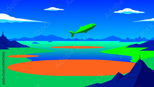  In the extremely barren north, there is a dark sea, which is the Heavenly Pond. There is a fish there, which is several thousand li in breadth