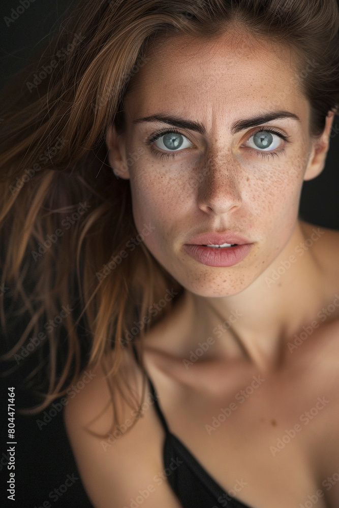 A professional Studio photo portrait of a gorgeously beautiful blonde woman and perfect skin A professional Studio photo portrait of a gorgeously beautiful blonde woman and perfect skin