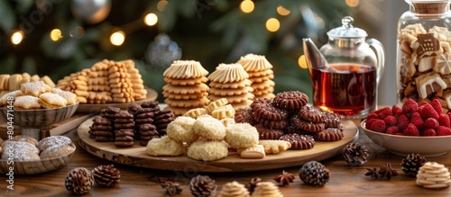 Variety of Cookies on Table