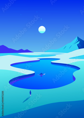  In the extremely barren north, there is a dark sea, which is the Heavenly Pond. There is a fish there, which is several thousand li in breadth