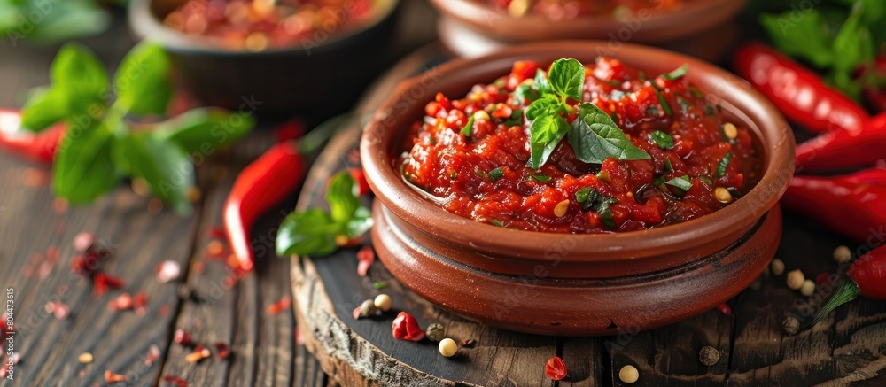Homemade Turkish chili pepper paste