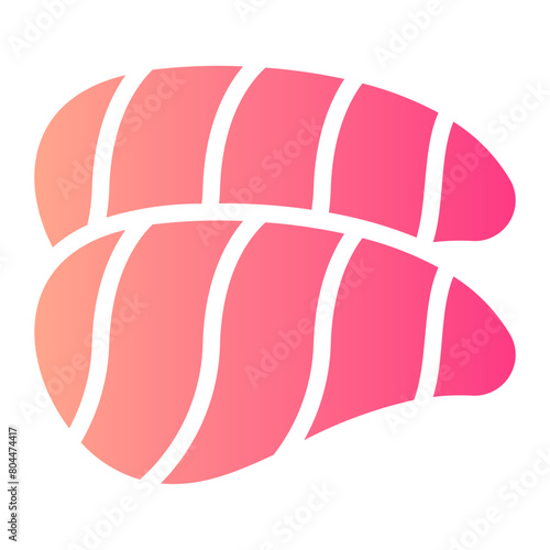 salmon gradient icon