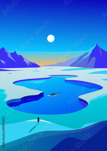  In the extremely barren north, there is a dark sea, which is the Heavenly Pond. There is a fish there, which is several thousand li in breadth