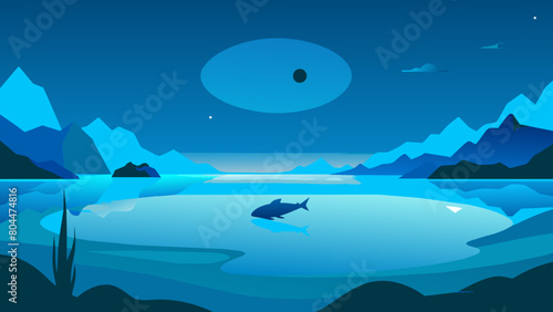  In the extremely barren north, there is a dark sea, which is the Heavenly Pond. There is a fish there, which is several thousand li in breadth