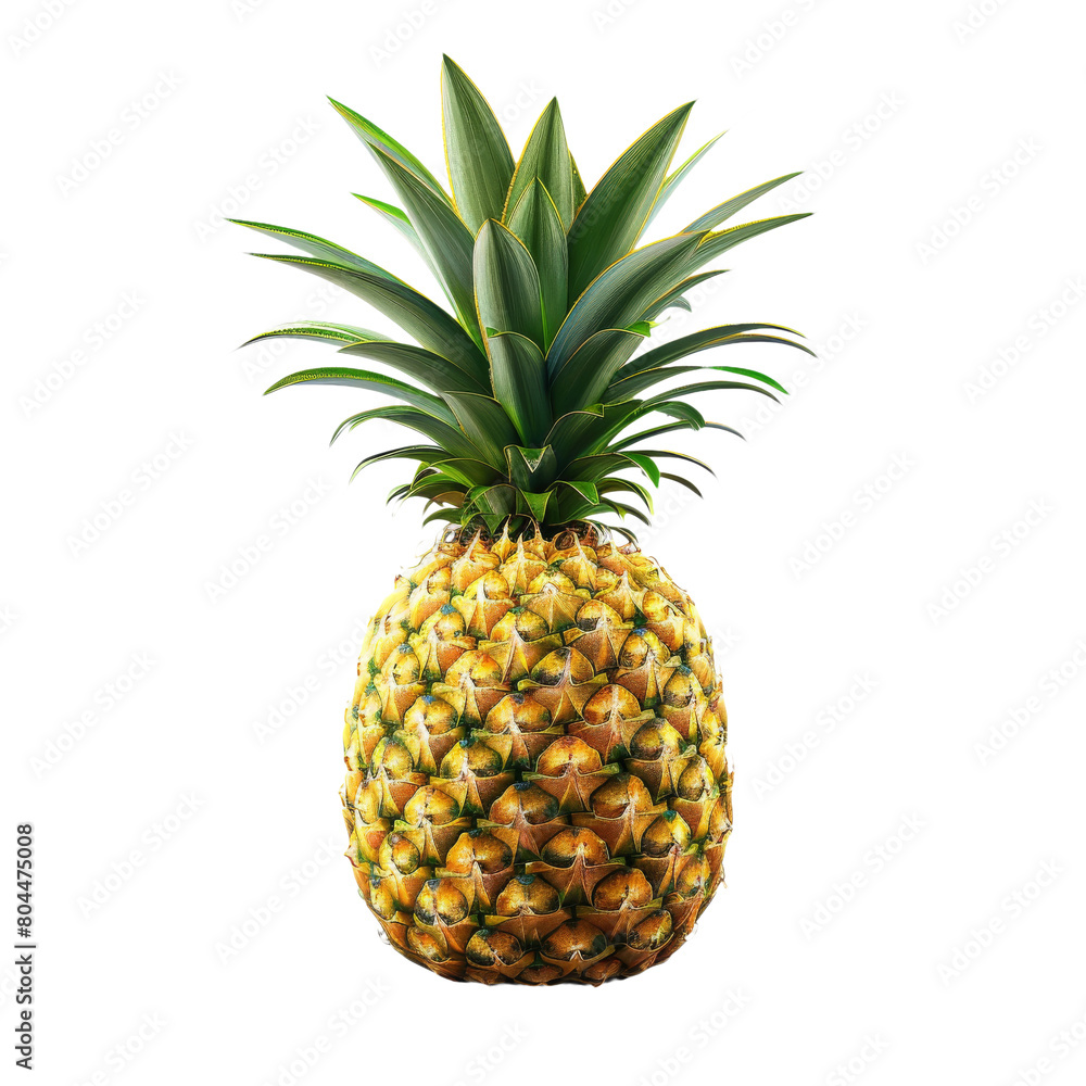 Fototapeta premium Pineapple isolated on white background