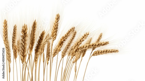 Spikelets and stems of oats and wheat  rye and barley. Agriculture and whole grain production