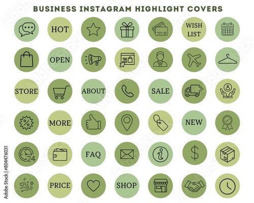 Dental Instagram Highlight Covers light green color