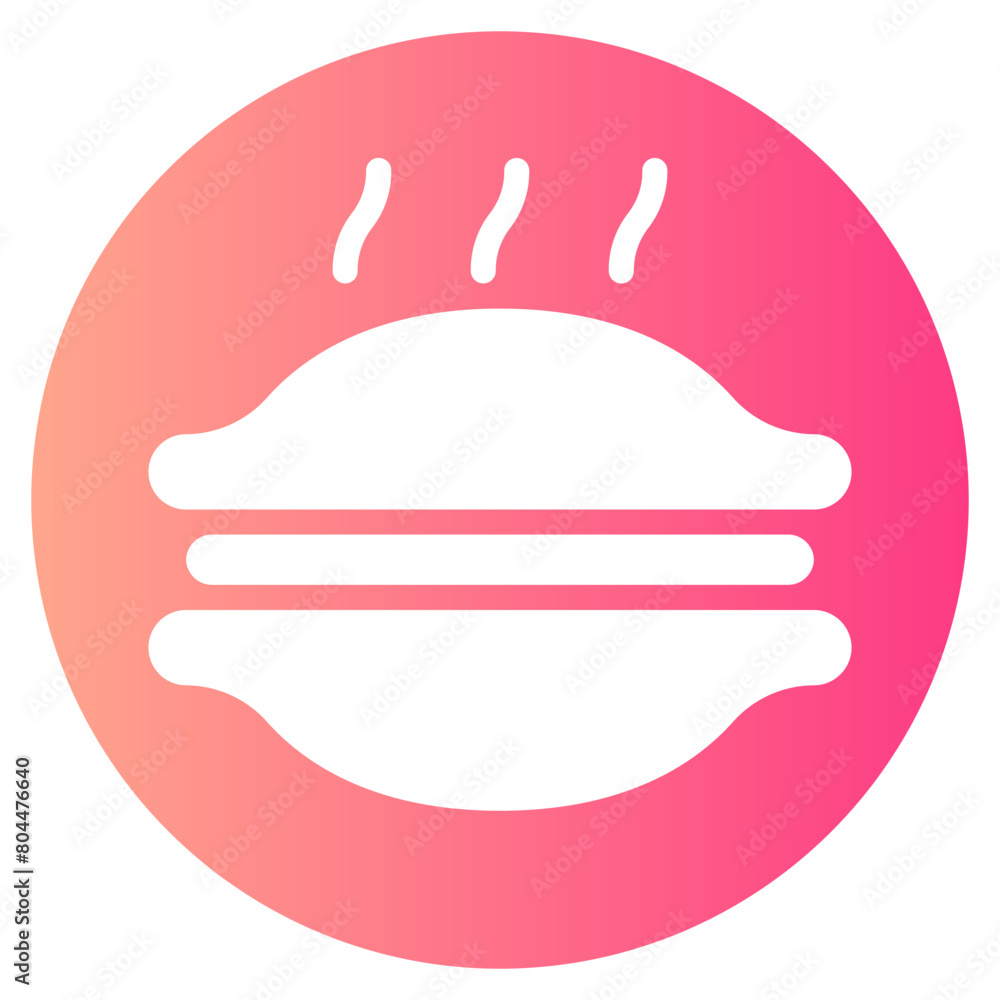 dorayaki gradient icon dorayaki gradient icon