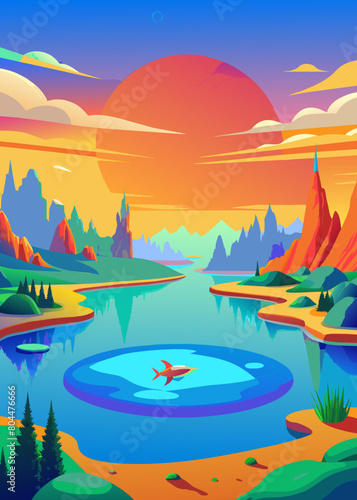 In the extremely barren north, there is a dark sea, which is the Heavenly Pond. There is a fish there, which is several thousand li in breadth