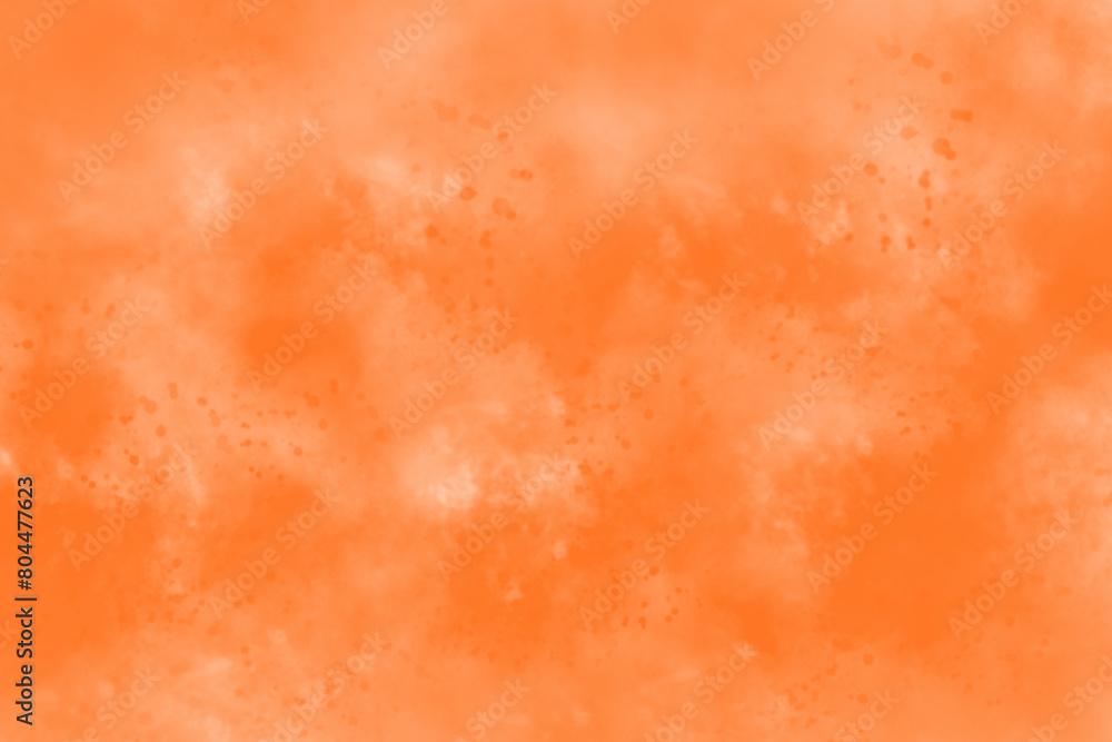 Abstract orange colors watercolor background. Watercolor background. Abstract watercolor cloud texture. Oil paint background.