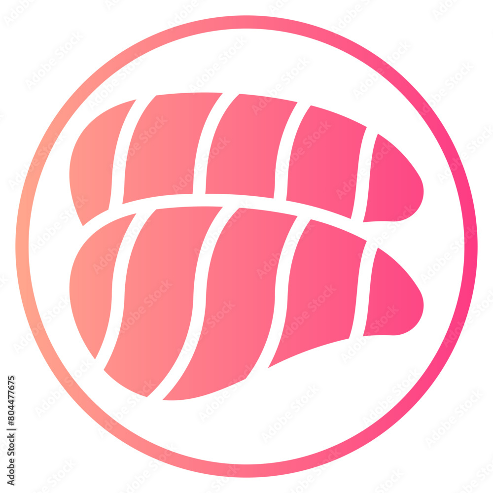 salmon gradient icon salmon gradient icon
