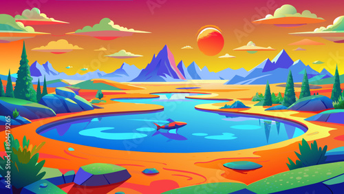  In the extremely barren north, there is a dark sea, which is the Heavenly Pond. There is a fish there, which is several thousand li in breadth
