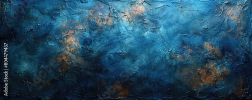 abstract painting of deep blue sky. Created with Ai
