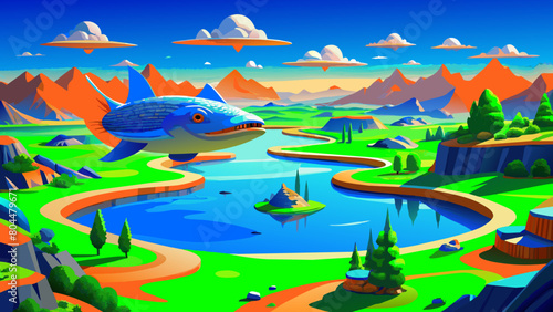  In the extremely barren north, there is a dark sea, which is the Heavenly Pond. There is a fish there, which is several thousand li in breadth