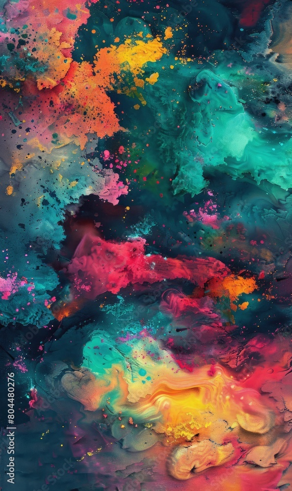 Ephemeral forms and shapes dancing across the canvas in a colorful symphony, Background Image For Website