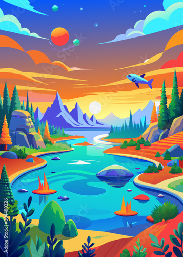  In the extremely barren north, there is a dark sea, which is the Heavenly Pond. There is a fish there, which is several thousand li in breadth