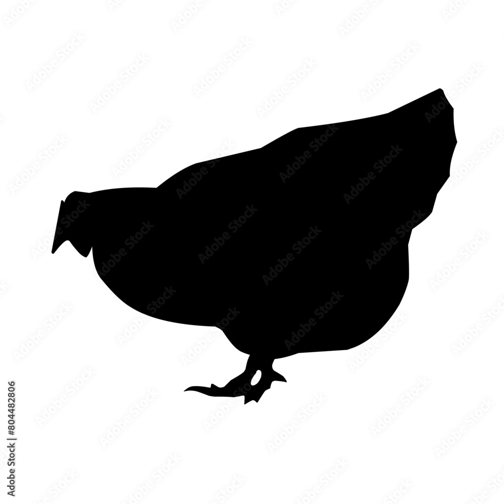 Beautiful black chicken vector silhouette art.This is an editable vector file. Beautiful black chicken vector silhouette art.This is an editable vector file.